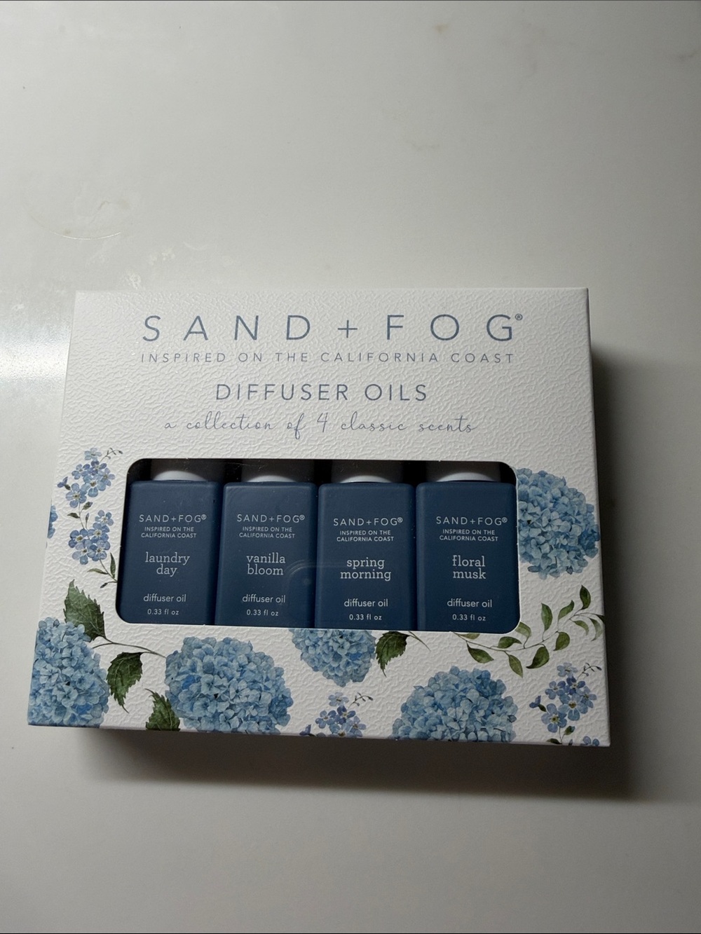 SAND + FOG Blue Diffuser Oil Gift Set - 4-Pack NIB